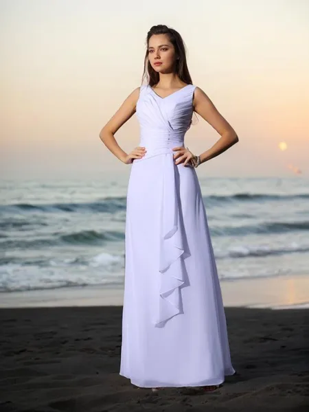 A-line Chic V-Neck...