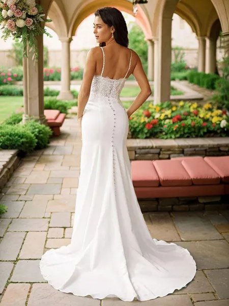 Sheath/Column V-Neck...