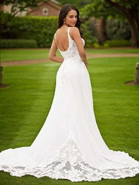 A-line V-Neck Chic...