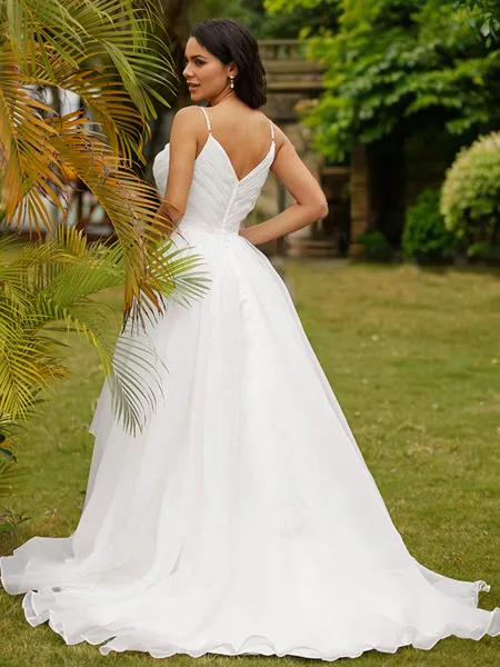 Ball Gown V-Neck Dreamy...