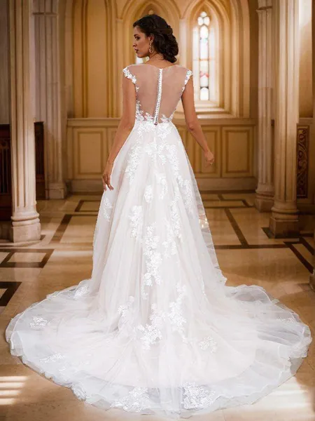 A-line V-Neck Feminine...