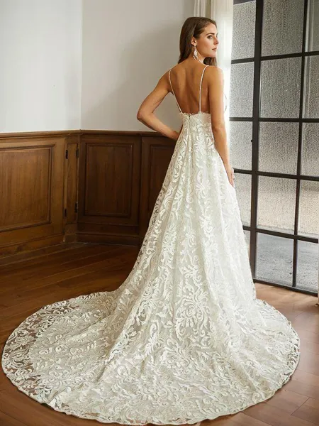 A-line V-Neck Fashion...