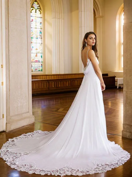 A-line Spaghetti Straps...