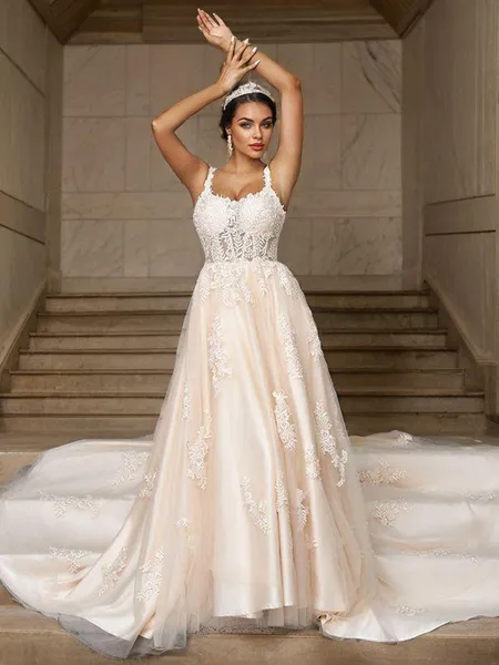 A-line Straps Flattering...