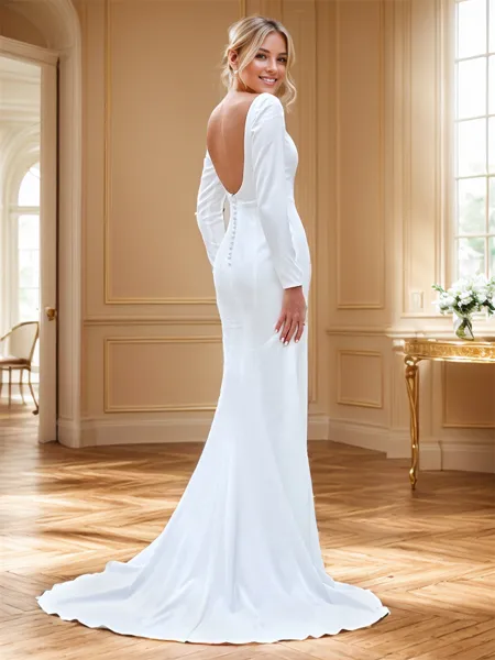 Trendy Sheath/Column Square...