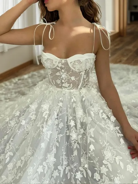 Fashion A-line Spaghetti...