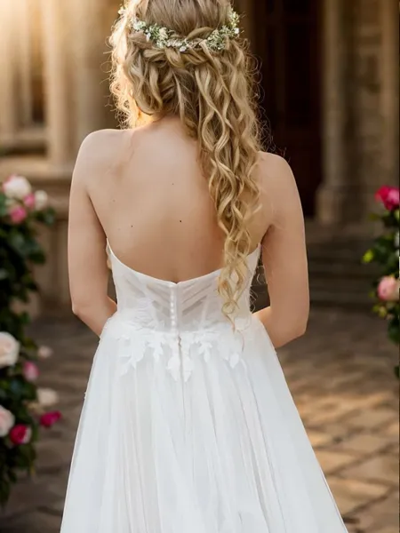 Opulent A-line Sweetheart...