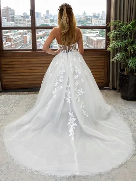 A-line Elegant Sweetheart...