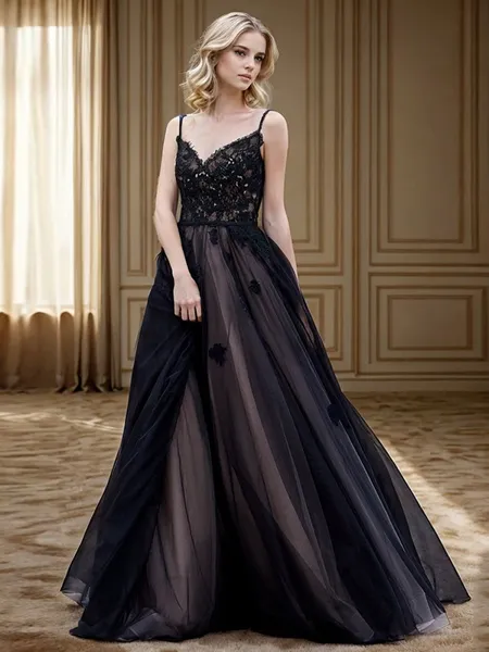 Princess A-line V-neck...