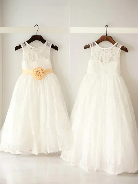 A-line Scoop Sleeveless...