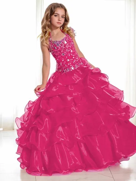 Ball-Gown Halter Sleeveless...
