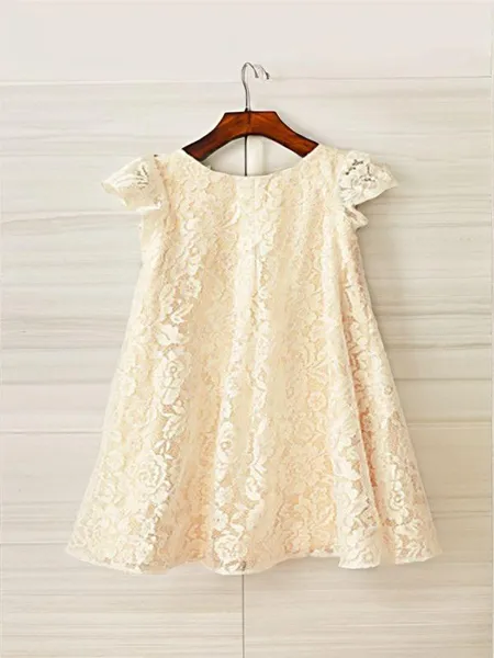 A-line Scoop Short Sleeves...