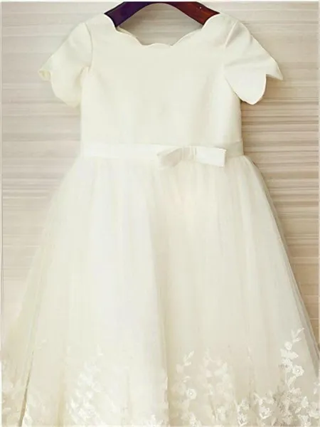 A-line Princess Scoop Short...