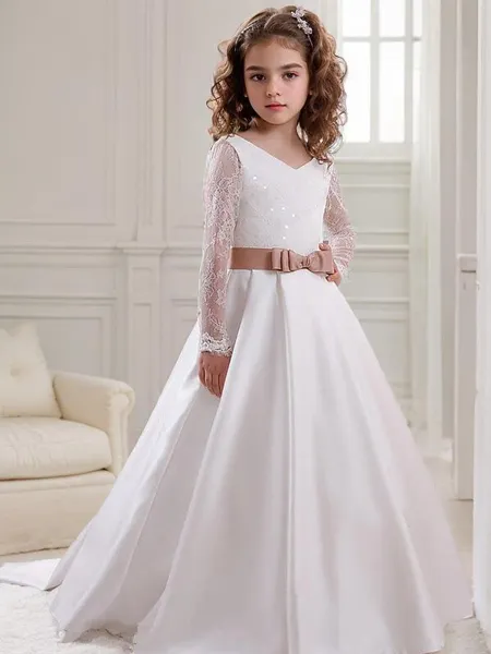 Dainty Ball-Gown V-neck...