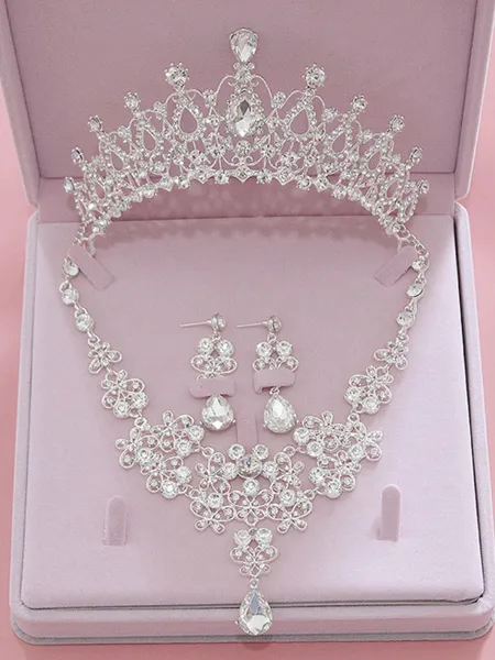 Luxurious Alloy With Rhinestone Jewelry Sets For Ladies
