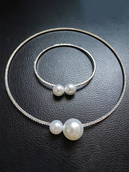 Pretty Rhinestone With Pearl Jewelry Sets For Women