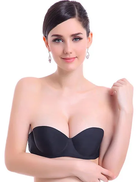 Spandex 1/2 Cup Strapless Invisible Bra