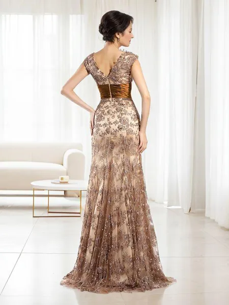 A-line Sophisticated V-Neck...