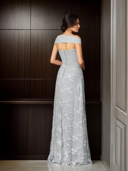 A-line Off-the-Shoulder...