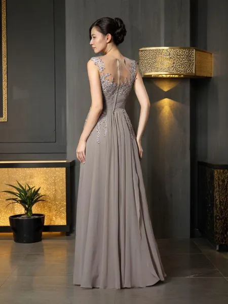 A-line Scoop Sleeveless...