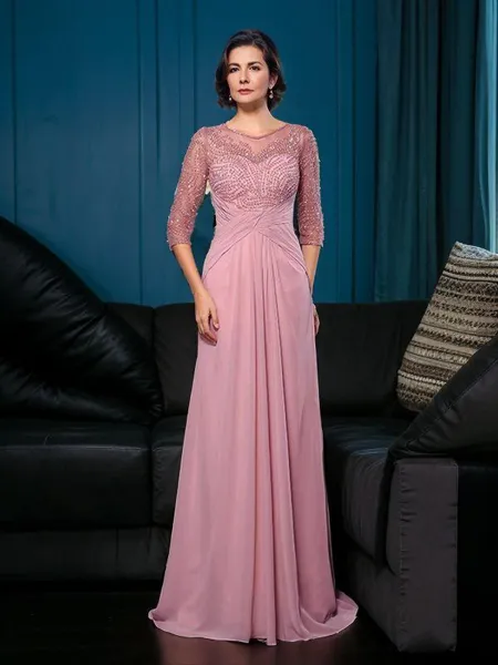 A-line Scoop Charming 3/4...