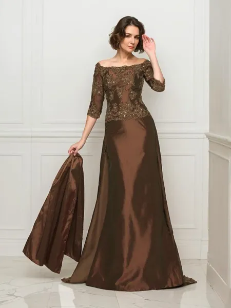 A-line Off-the-Shoulder 1/2...