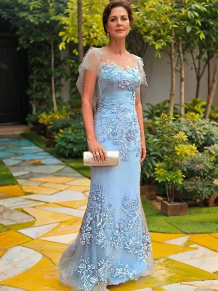 Sheath/Column Sheer Neck...