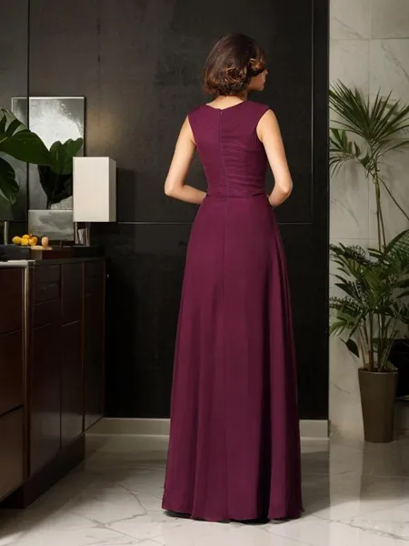 A-line Sleeveless Refined...