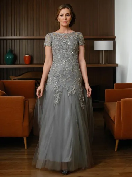 A-line Scoop Tasteful Short...