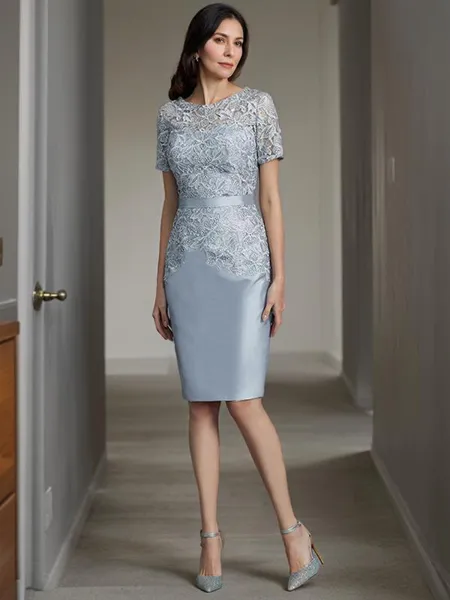 Sheath/Column Scoop Short...