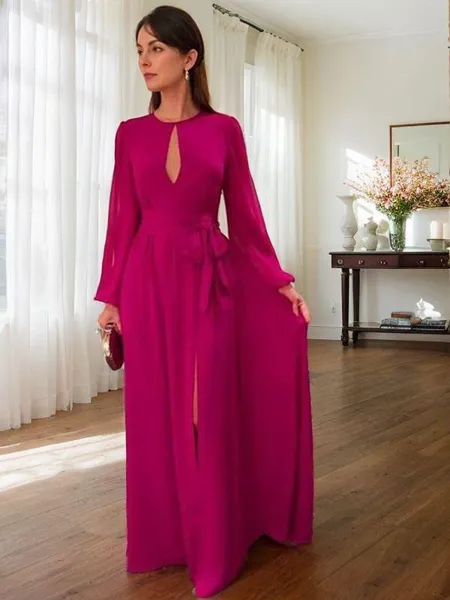 Timeless A-line Scoop Long...