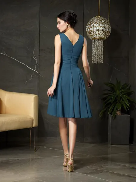 A-line V-Neck Polished...