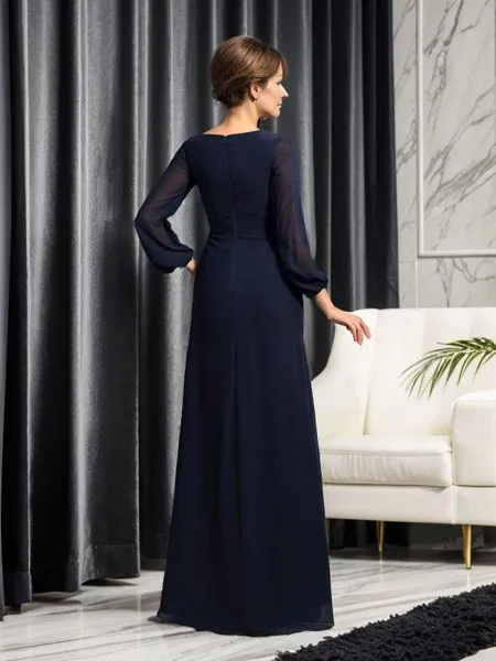 Sophisticated A-line V-Neck...