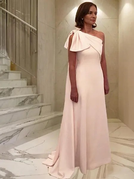 A-line One-Shoulder...