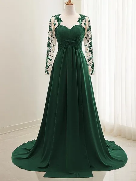 A-line Sweetheart Noble...