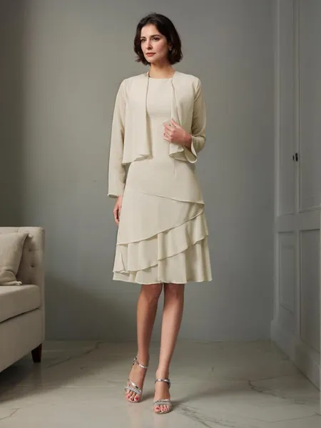 A-line Straps Sleeveless...