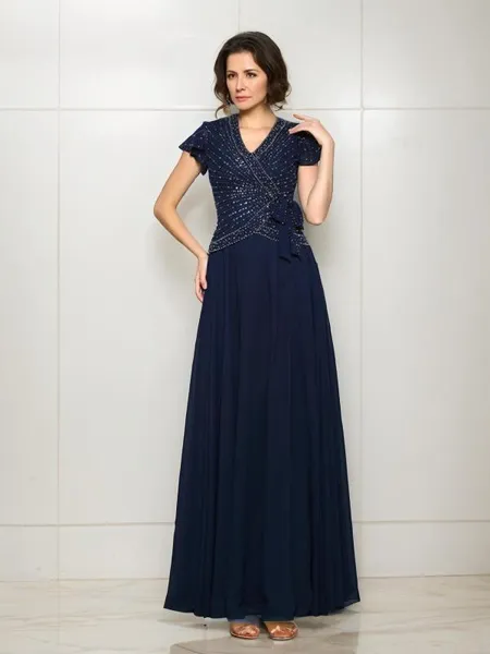 Polished A-line V-Neck...