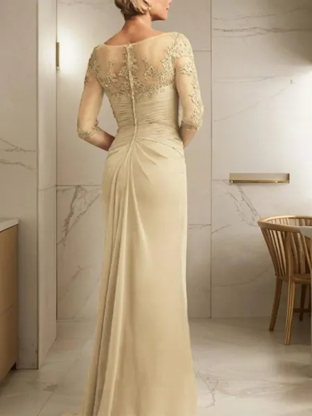 Sheath/Column V-Neck...