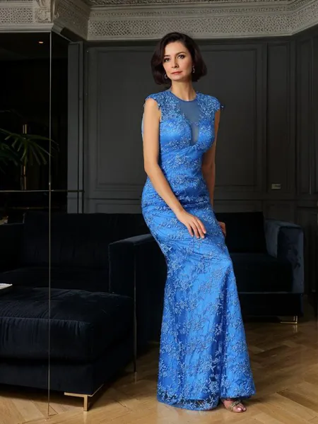 Trumpet/Mermaid High Neck...