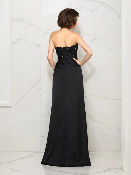 A-line Strapless Sleeveless...