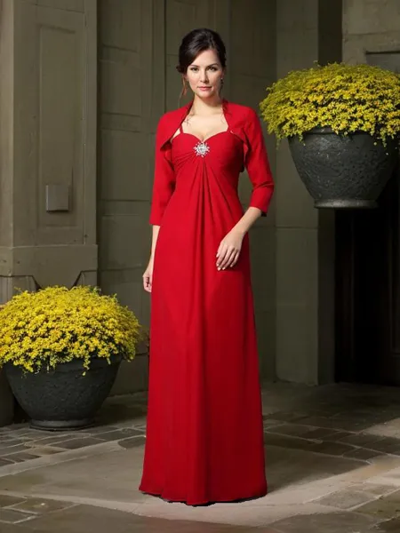 A-line Glamorous Spaghetti...