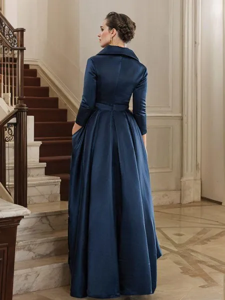 A-line V-Neck Graceful Long...