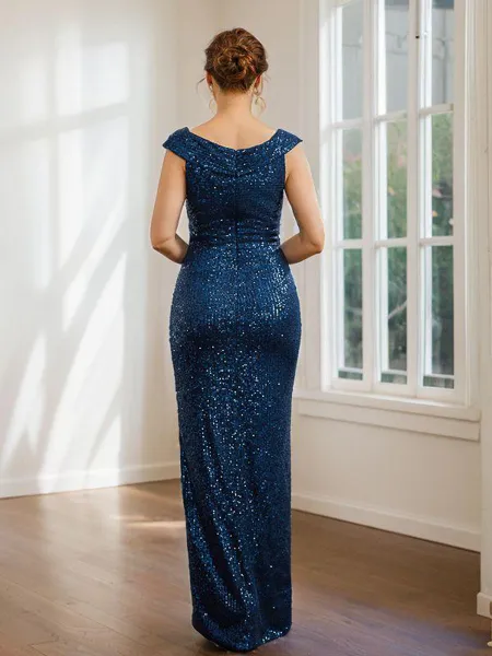 Sheath/Column V-Neck...