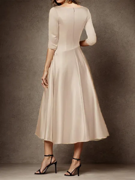 A-line Resplendent V-neck...