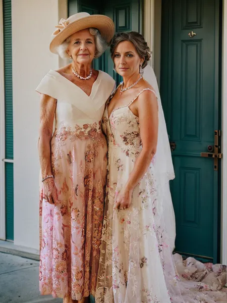 A-Line V-neck Stain...