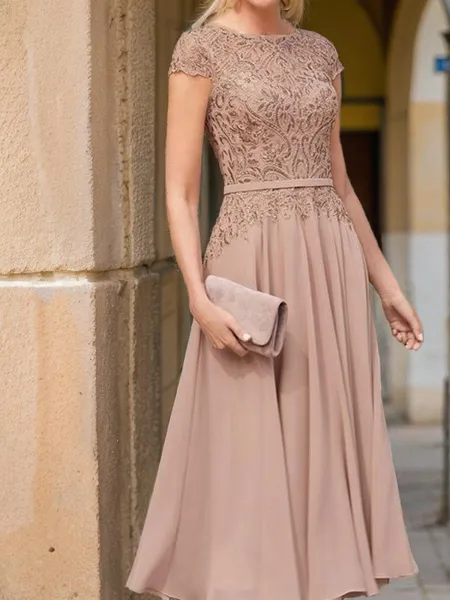 A-Line Graceful Scoop Short...