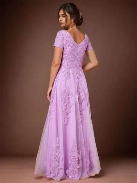 A-line Tasteful Scoop Short...