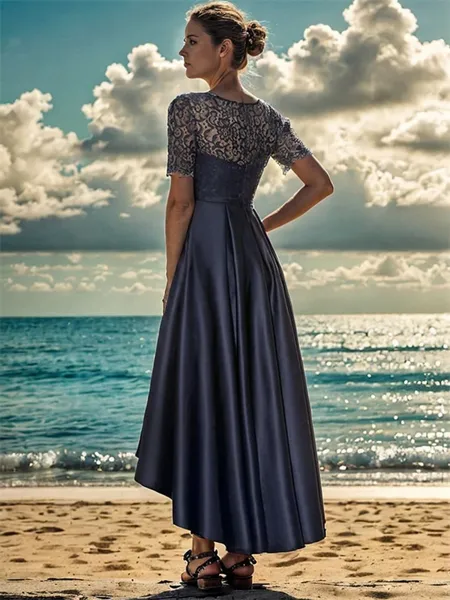 A-line Chic Bateau Short...