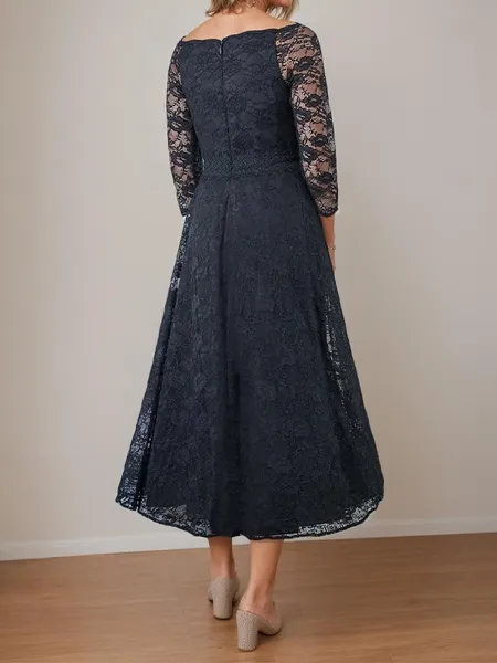 Trendy A-line V-Neck 3/4...