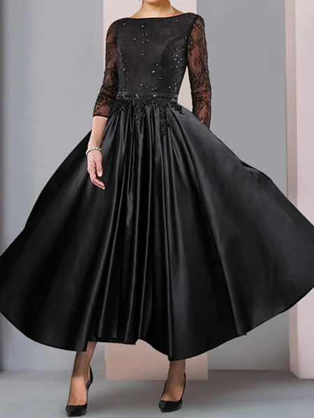 Stunning A-line Bateau 3/4...